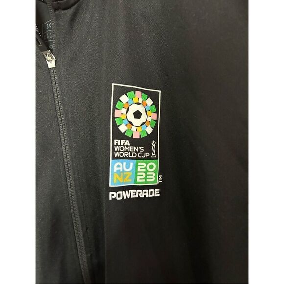 Adidas Mens Zip Front Jacket FIFA Womens's World Cup 2023 Black 2XL (XXL) - Picture 6 of 6